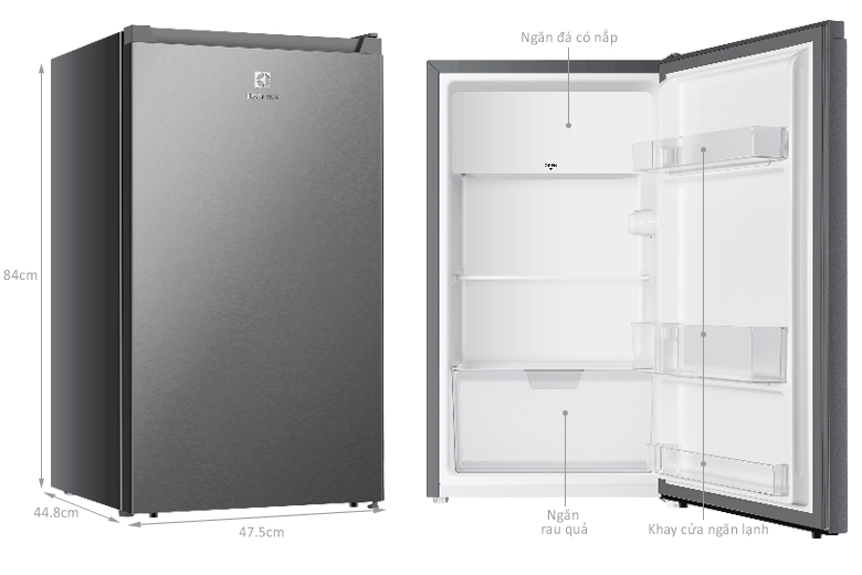 Kích thước tủ lạnh Electrolux EUM0930AD-VN
