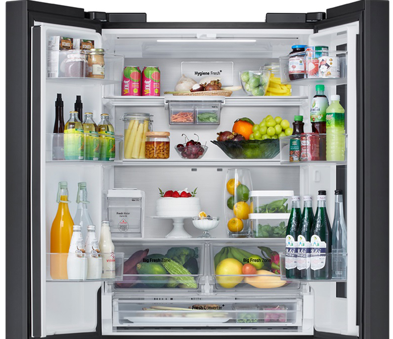 Tủ lạnh French door InstaView LG Inverter LFB61BLGAI doorcooling