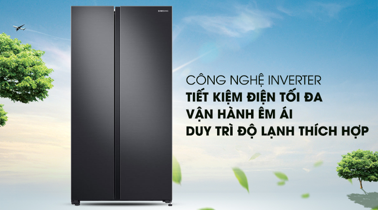 Tủ lạnh Inverter RS62R5001B4 mang đến công nghệ tiết kiệm điện